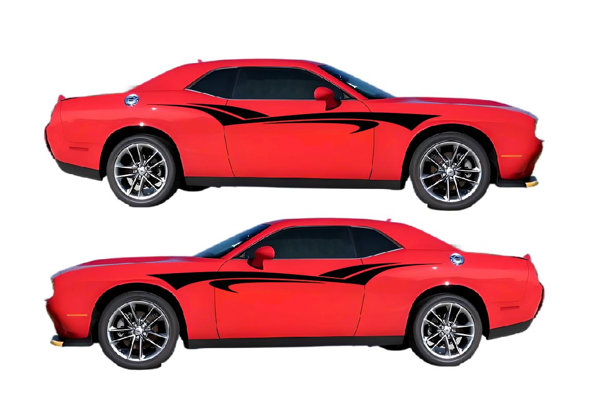 Custom Self Healing Vinyl Livery Kit #05 Fits Dodge Challenger 2008 - 2024 Fusion Decals