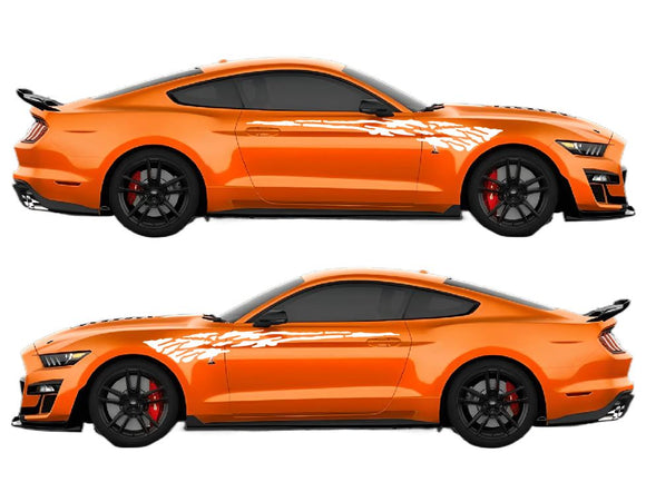 Jagged Wave Air Release Livery Kit #05 Fits Ford Mustang 2015 - 2023 Fusion Decals