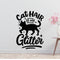 Cat hair is glitter Removable Vinyl Decal for Interior Walls