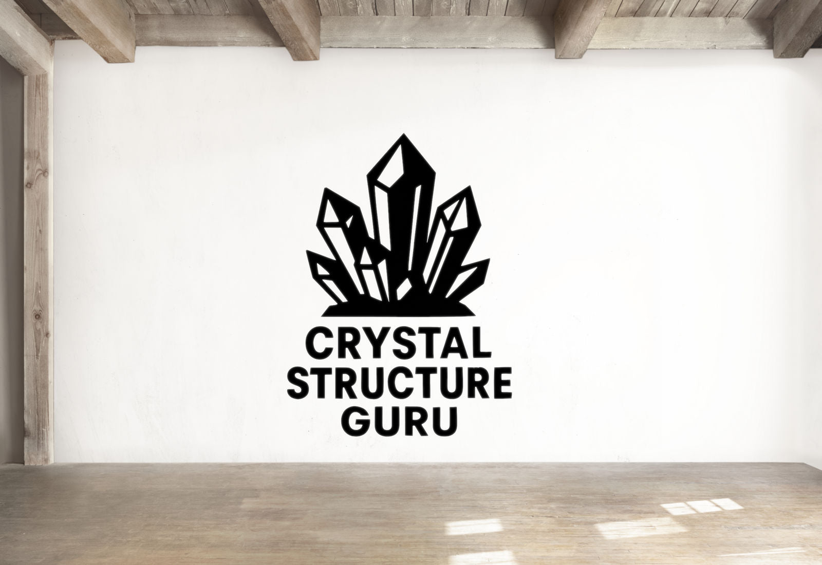 Crystal Structure Guru - Funny Chemistry Wall Decal Vinyl Sticker Removable