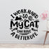 Live love meow Removable Vinyl Decal for Interior Walls