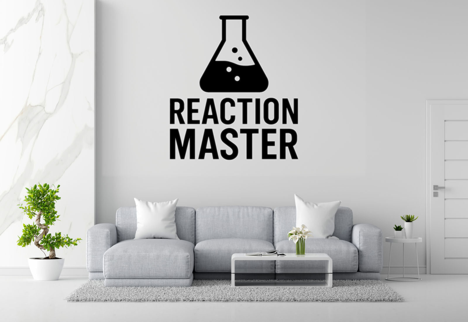 Reaction Master - Funny Chemistry Wall Decal Vinyl Sticker Removable