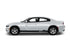 a white car with a black stripe on it