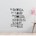 Family Removable Vinyl Decal for Interior Walls