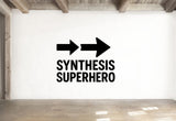 Synthesis Superhero - Funny Chemistry Wall Decal Vinyl Sticker Removable