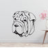 Shar Pei Dog Removable Vinyl Decal Matte Finish Home Decor for Indoor Walls
