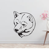 Shiba Inu Dog Removable Vinyl Decal Matte Finish Home Decor for Indoor Walls