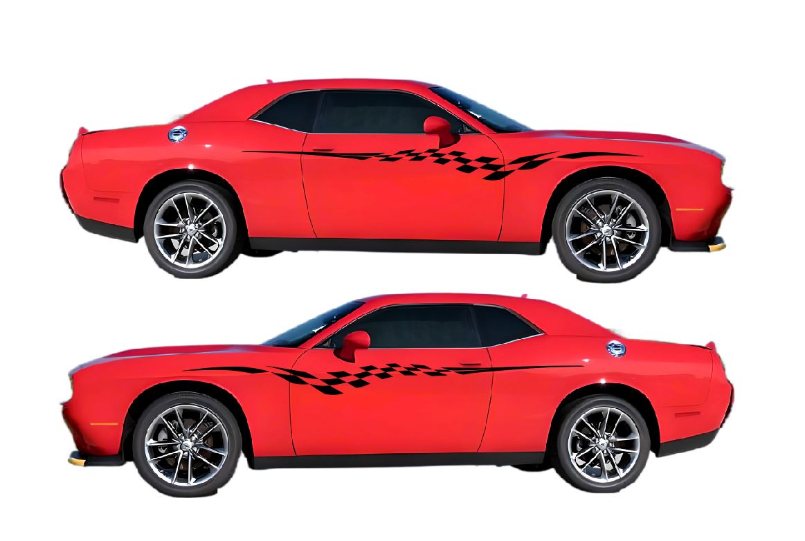 Custom Self Healing Vinyl Livery Kit #06 Fits Dodge Challenger 2008 - 2024 Fusion Decals