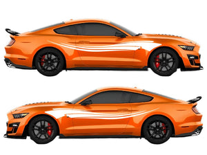 Curved Line Air Release Livery Kit #06 Fits Ford Mustang 2015 - 2023 Fusion Decals
