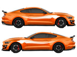 Curved Line Air Release Livery Kit #06 Fits Ford Mustang 2015 - 2023 Fusion Decals