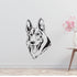 German Shepherd Dog Removable Vinyl Decal Matte Finish Home Decor for Indoor Walls