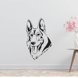 German Shepherd Dog Removable Vinyl Decal Matte Finish Home Decor for Indoor Walls