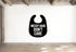 Messy Hair Don't Care - Baby Bib Wall Decal Vinyl Sticker Removable