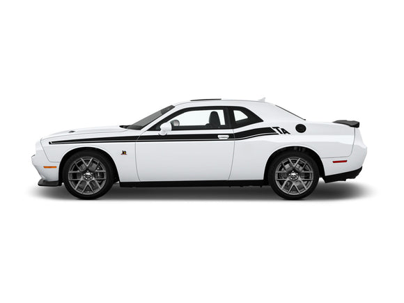 Side Stripes TA #1 Vinyl Livery Kit Fits Dodge Challenger 2015 - 2023