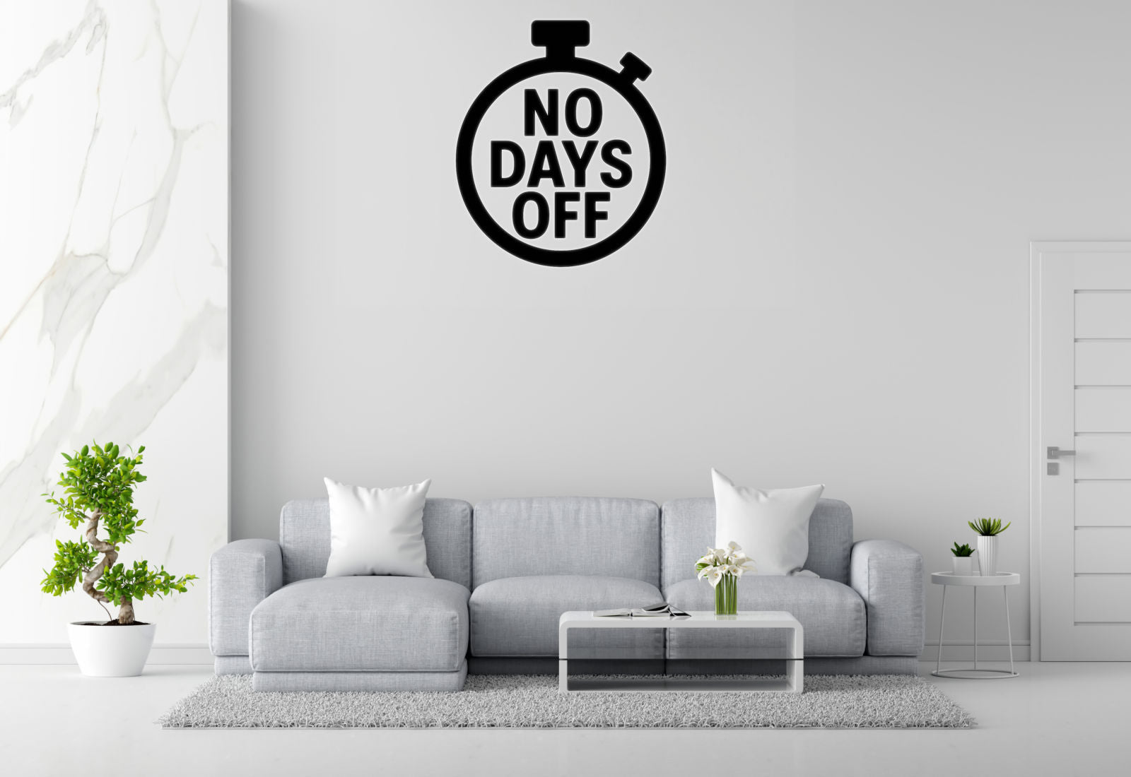 No Days Off - Sports Motivation Wall Decal Vinyl Sticker Removable
