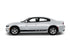 a white car with a black stripe on it