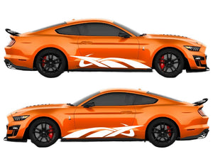 Swooping Stripes Air Release Livery Kit #07 Fits Ford Mustang 2015 - 2023 Fusion Decals