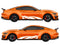 Ford Mustang vinyl livery stripe kit, racing stripe kit detail