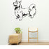 Welsh Corgi Pembroke Dog Removable Vinyl Decal Matte Finish Home Decor for Indoor Walls