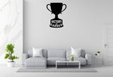 Victory is Earned - Trophy Sports Wall Decal Vinyl Sticker Removable