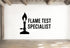 Flame Test Specialist - Funny Chemistry Wall Decal Vinyl Sticker Removable