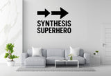 Synthesis Superhero - Funny Chemistry Wall Decal Vinyl Sticker Removable