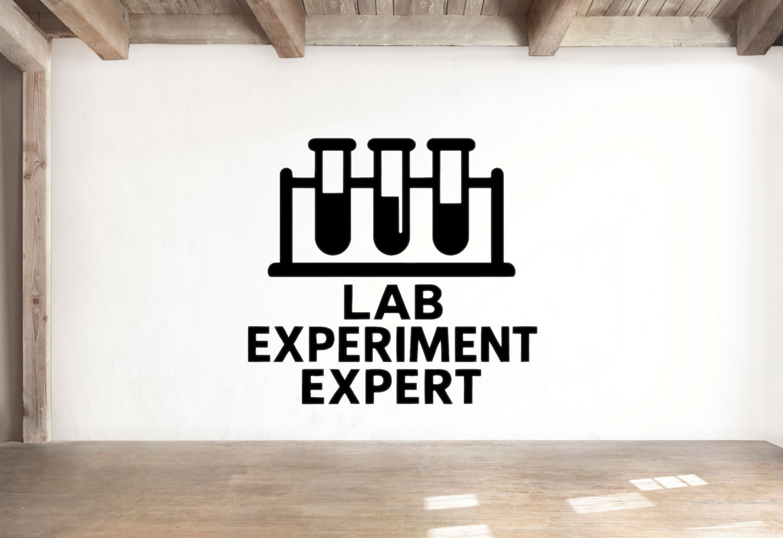Lab Experiment Expert - Funny Chemistry Wall Decal Vinyl Sticker Removable