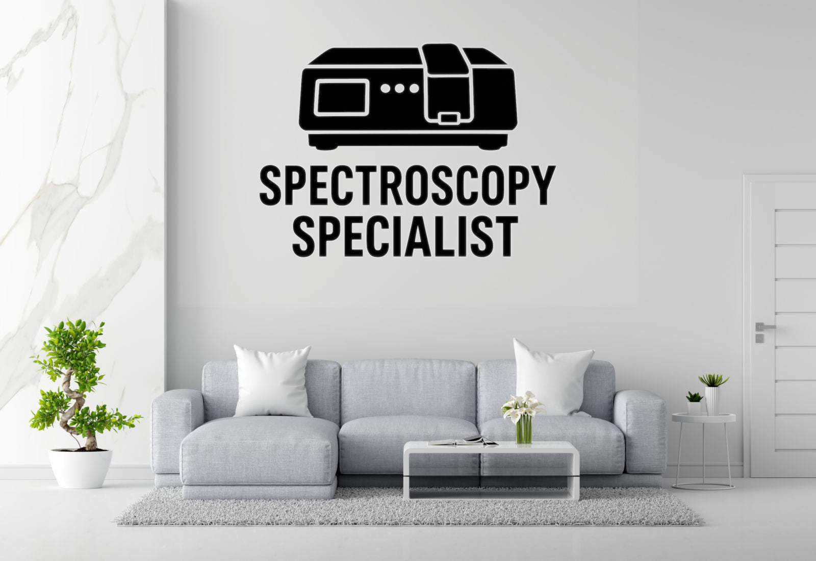 Spectroscopy Specialist - Funny Chemistry Wall Decal Vinyl Sticker Removable