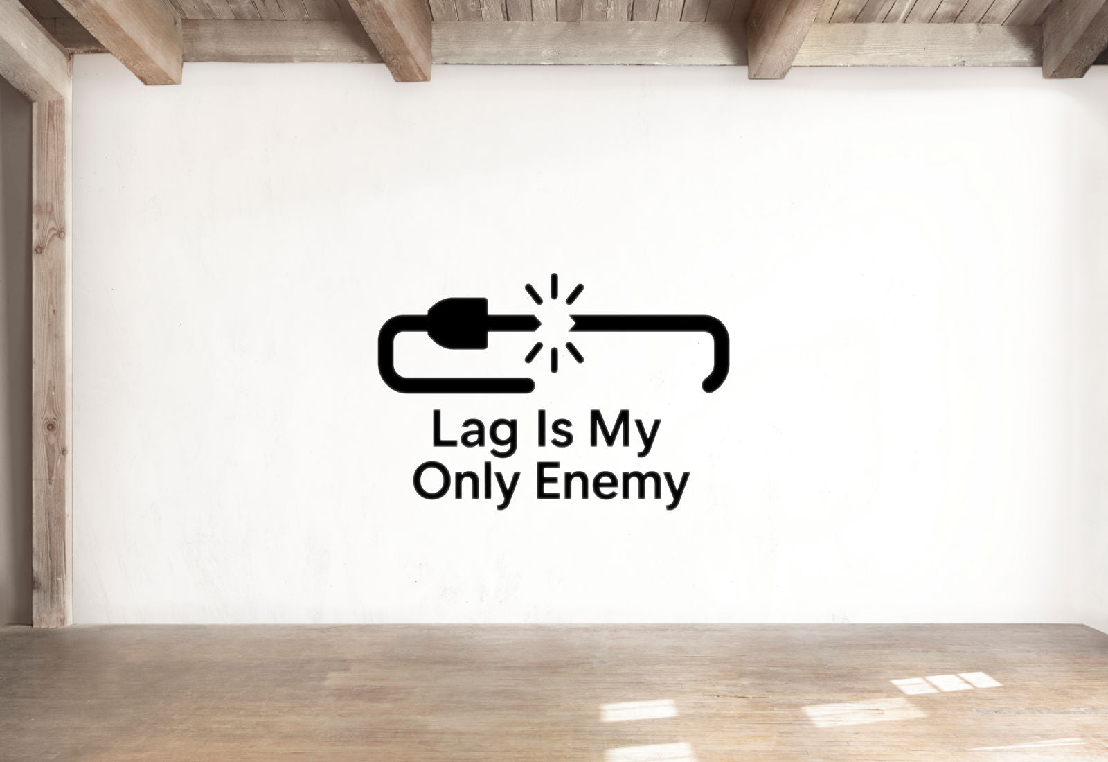 Lag Is My Only Enemy - Funny Gamer Wall Decal Vinyl Sticker Removable