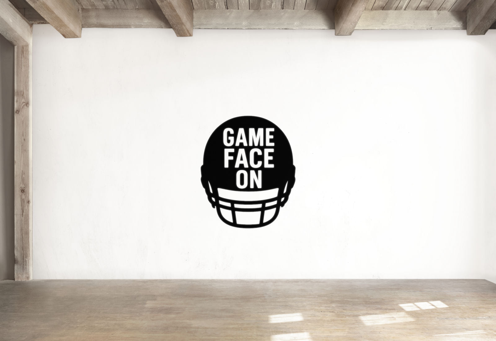 Game Face On - Football Sports Wall Decal Vinyl Sticker Removable