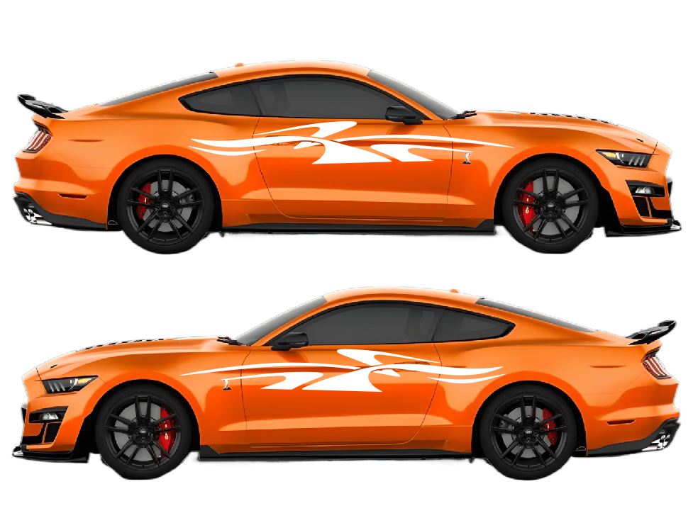 Dynamic Streaks Air Release Livery Kit #08 Fits Ford Mustang 2015 - 2023 Fusion Decals