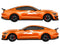 Ford Mustang vinyl livery stripe kit, racing stripe kit detail