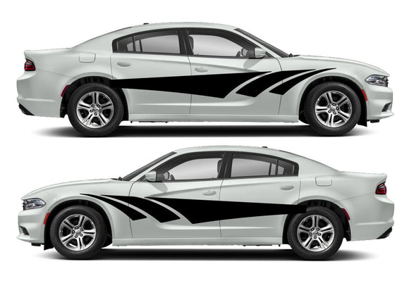 Aggressive Arrow Side Livery Air Release Vinyl Decal Kit #8 Fits Dodge Charger 2011-2023 Fusion Decals