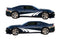 Chevrolet Camaro vinyl livery stripe kit, racing stripe kit detail