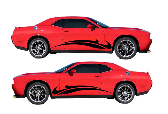 Custom Self Healing Vinyl Livery Kit #08 Fits Dodge Challenger 2008 - 2024 Fusion Decals