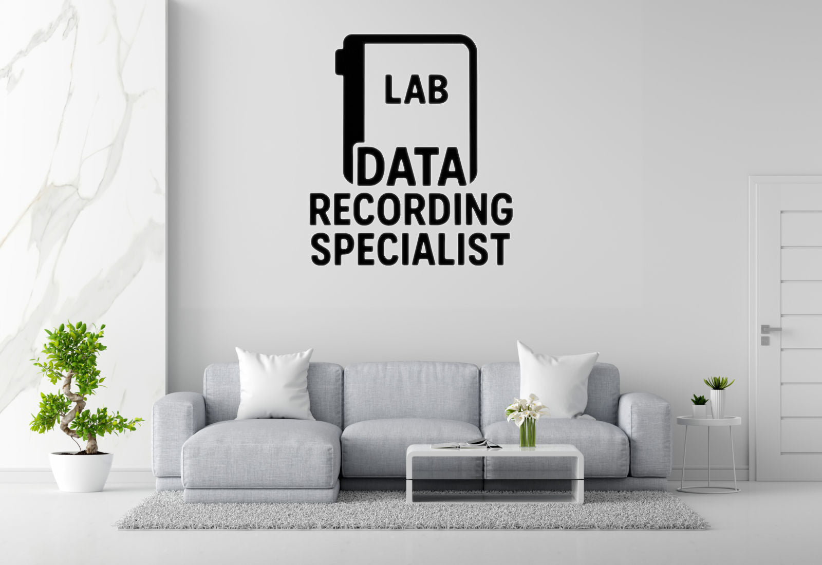 Data Recording Specialist - Funny Chemistry Wall Decal Vinyl Sticker Removable