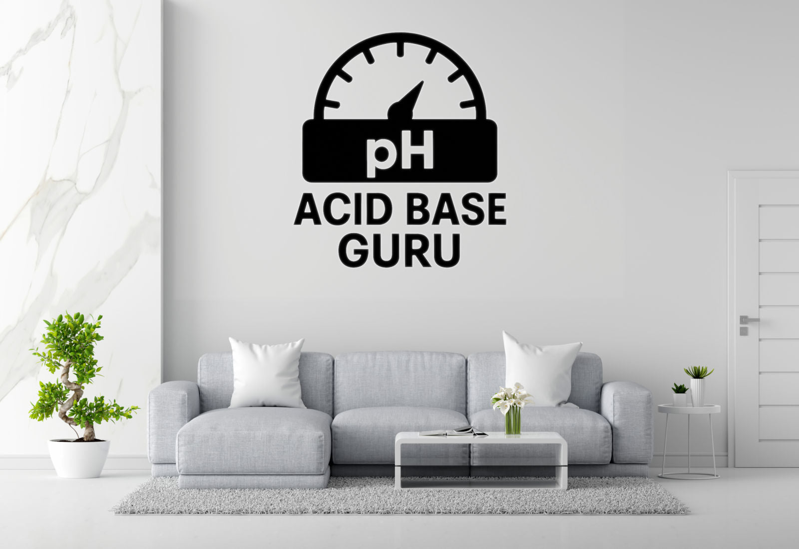 Acid Base Guru - Funny Chemistry Wall Decal Vinyl Sticker Removable