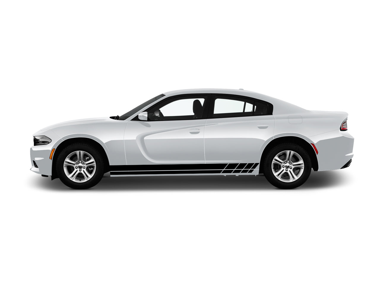 a white car is shown on a white background