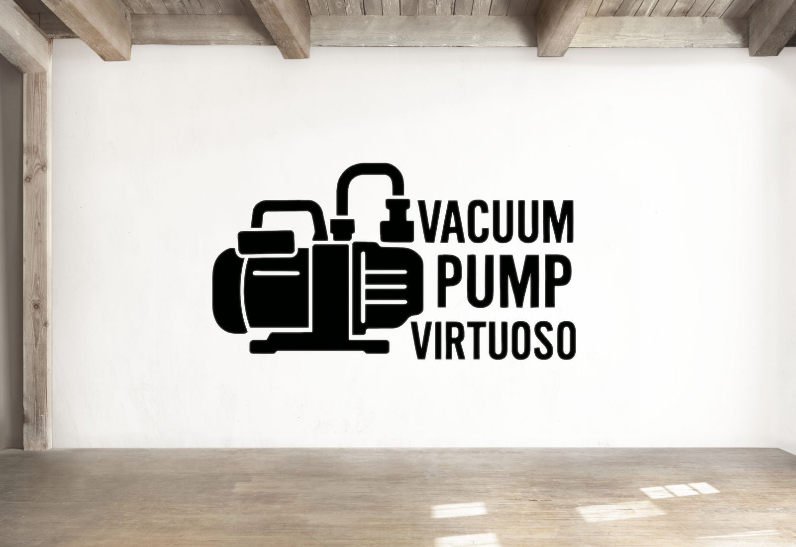 Vacuum Pump Virtuoso - Funny Chemistry Wall Decal Vinyl Sticker Removable