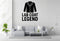 Lab Coat Legend - Funny Chemistry Wall Decal