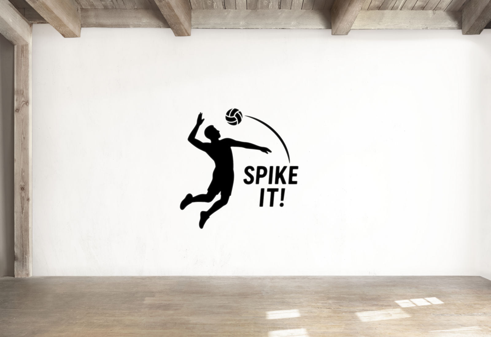 Spike It! - Volleyball Sports Wall Decal Vinyl Sticker Removable