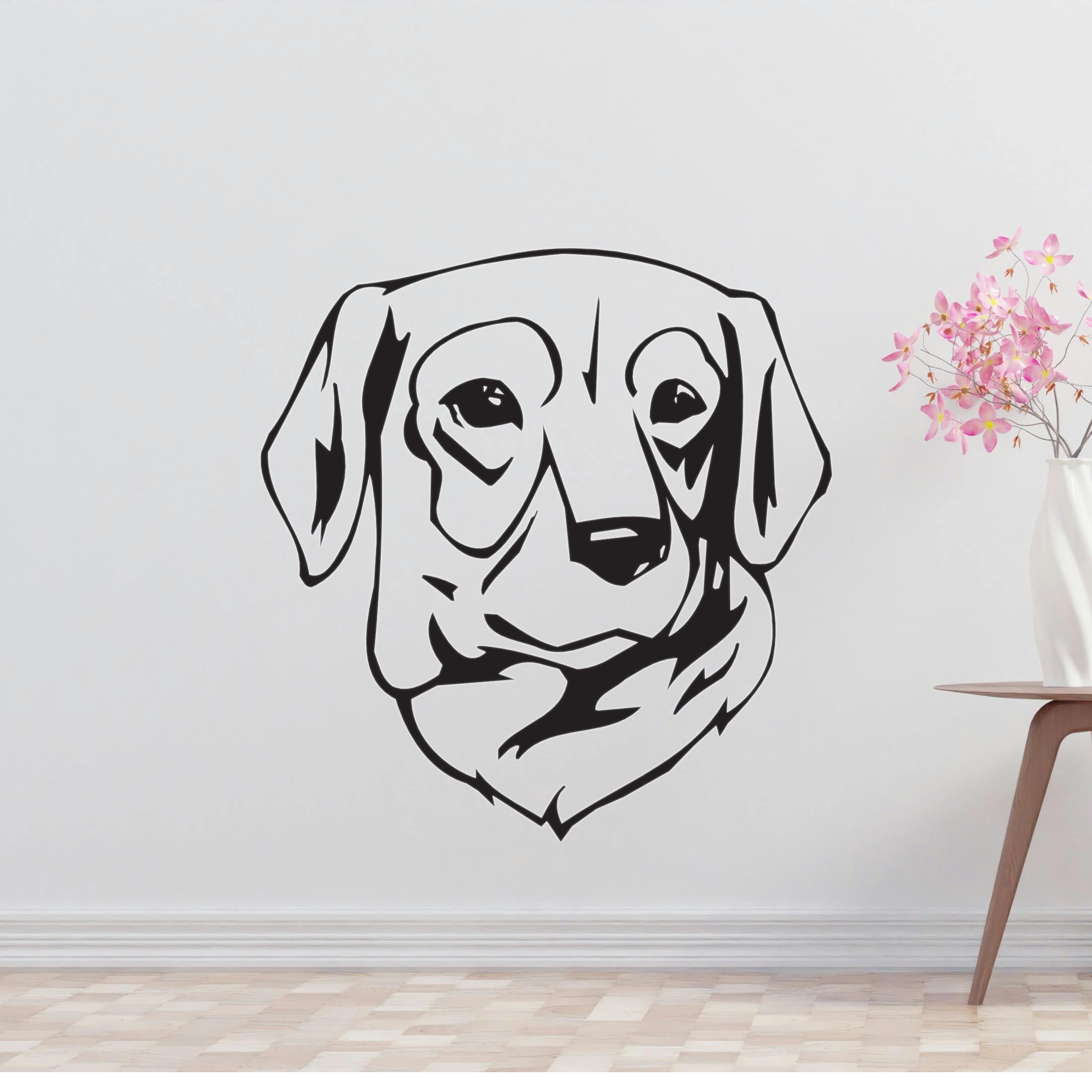 Stephens Cur Dog Removable Vinyl Decal Matte Finish Home Decor for Indoor Walls