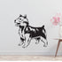 a black and white wall decal of a dog