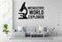 Microscopic World Explorer - Funny Chemistry Wall Decal Vinyl Sticker Removable