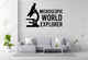 Microscopic World Explorer - Funny Chemistry Wall Decal Vinyl Sticker Removable