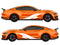 Ford Mustang vinyl livery stripe kit, racing stripe kit detail