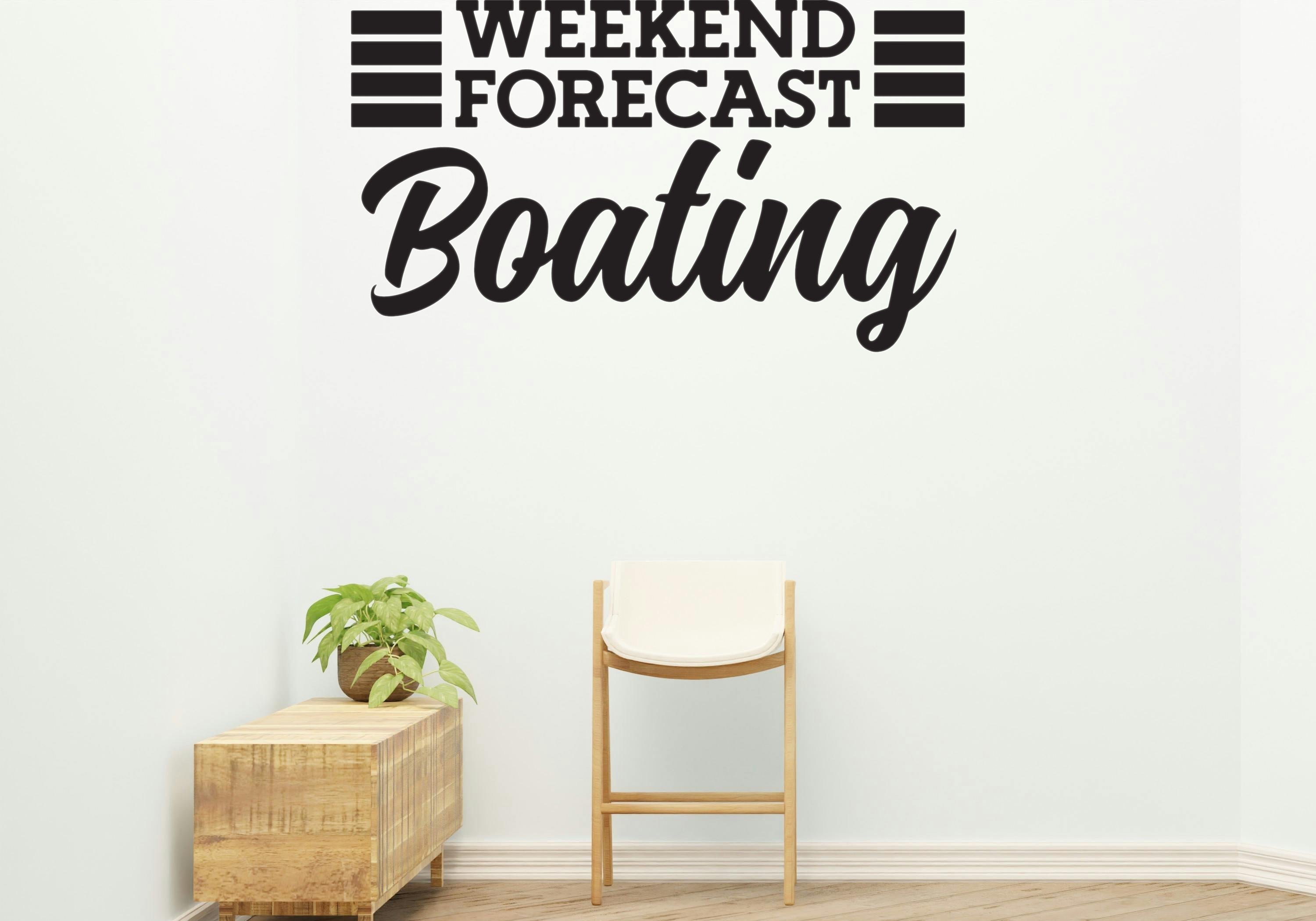 Boating forecast Style 2 Removable Vinyl Decal for Interior Walls