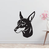 Toy Manchester Terrier Dog Removable Vinyl Decal Matte Finish Home Decor for Indoor Walls