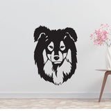Miniature Australian Shepherd Dog Removable Vinyl Decal Matte Finish Home Decor for Indoor Walls
