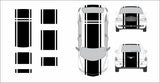 20" Racing Stripes w/pins Self Healing Vinyl fits Chrysler PT Cruiser 2001 2010